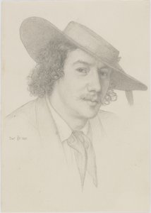 Portræt af Whistler, 1858 af Edward John Poynter